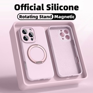  Vỏ Mới Chống Sốc Silicon Mềm Ốp lưng Sạc Từ Tính Cho iPhone 16 15 14 13 12 Pro Max 16plus Vỏ Mềm Màu Hồng 15pro Ốp Lưng Sang Trọng 