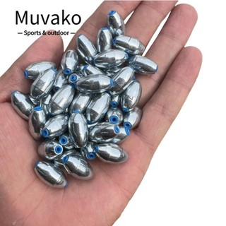 Muvako 20 Chiếc Chìm Trọng Lượng Câu Cá, Chì 3g / 4g / 5g / 6g / 7g / 8g / 9g / 10g Chìm Câu Cá, Cá Chép Câu Cá Hợp Kim Thép carbon Chất Liệu Trọng Lượng Câu Cá Cá Chép Câu Cá