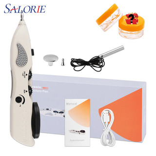 Salorie Điện Tử Châm Cứu Bút Điểm Phát Hiện Bấm huyệt Massage Điện Châm Cứu Kinh Tuyến Bút Giảm Đau