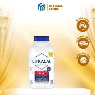 [Date 2026] Viên uống bổ sung canxi CITRACAL Maximum Calcium Citrate 280v
