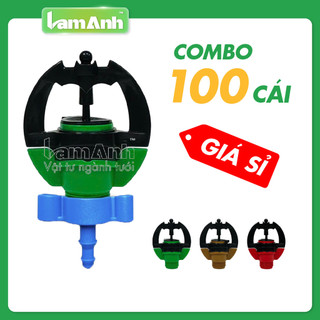   Giá sỉ  Combo 100 Béc tưới phun mưa H633 phun mưa 360 béc tưới cây ăn quả béc tưới gốc cây tưới rau - Lam Anh 