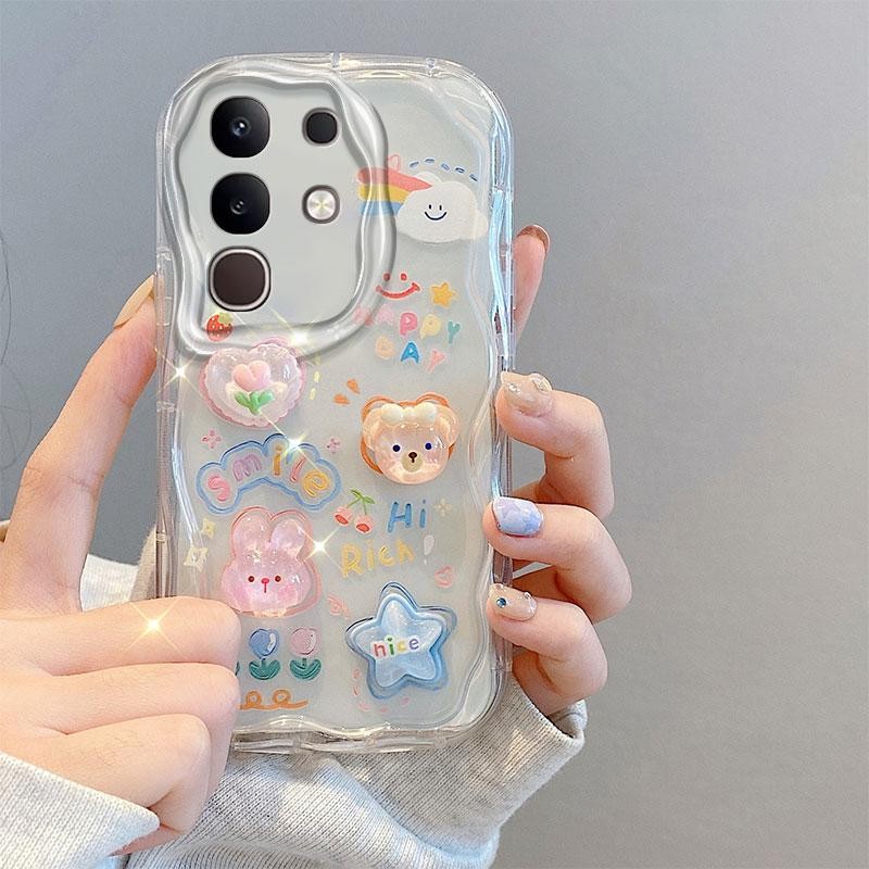 Dành Cho Vivo Y29 4G Ốp Lưng 3D Lập Thể Silicon Mềm Hoạt Hình TPU Ốp lưng Vivo Y29 4G VivoY29 V2434 