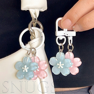 Móc khóa hoa anh đào bằng nhựa cao cấp, Thiết kế Sakura thực tế với màu sắc rực rỡ, Mặt dây chuyền 2,7cm bền bỉ để trang trí điện thoại / ba lô / móc khóa