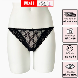 Quần Lót Nữ WANNABE quần chíp ren trong suốt 2 dây hông sexy bạn sẽ yêu ngay ánh nhìn đầu tiên QLR24