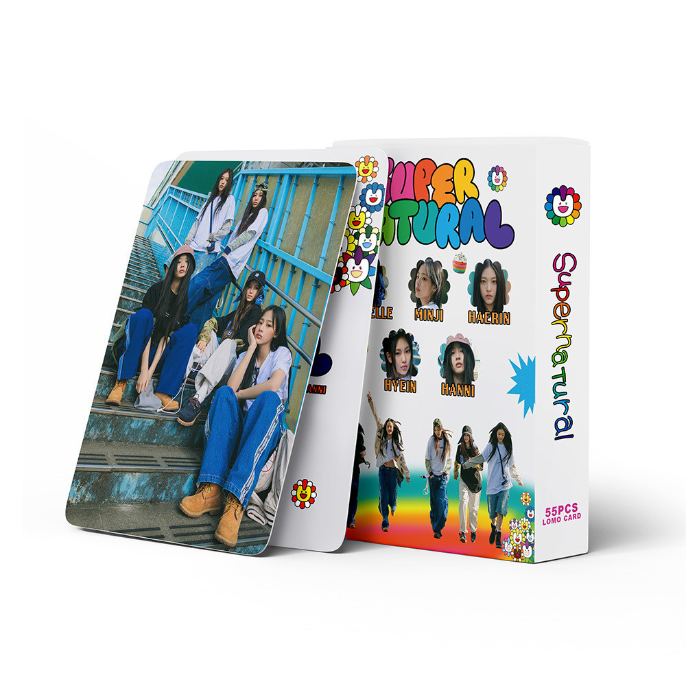 55 Photocards NJ Girl Group Photocard Album Siêu Nhiên Hỗ Trợ Cá Voi LOMO Photocard STRA331