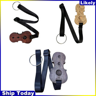 Hot cello end-pin chặn gỗ cello chống trơn trượt chặn dây đeo có thể điều chỉnh bảo vệ nhạc cụ phụ kiện