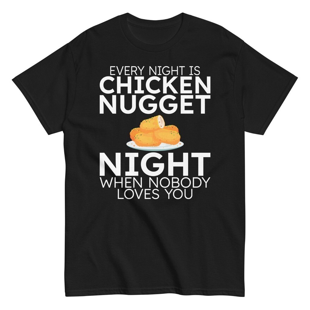 Gà Nuggets Áo Thun Ngộ nghĩnh Mỗi Đêm Là Gà Nugget Đêm Tee