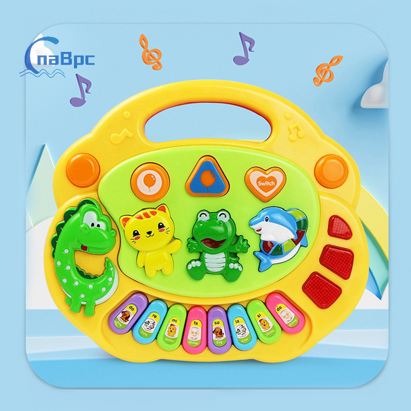  Trò chơi bàn phím đàn Piano hoạt hình cho trẻ em có âm thanh động vật Âm nhạc nhấp nháy Nhạc cụ trẻ em Đồ chơi âm nhạc Đồ chơi giáo dục Quà tặng trẻ em mới