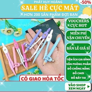 Bộ compa kèm bút chì✅FREESHIP🚛Có video thật🎥Bộ compa kèm bút chì loại tốt giá rẻ 90179 - Phát Huy Hoàng