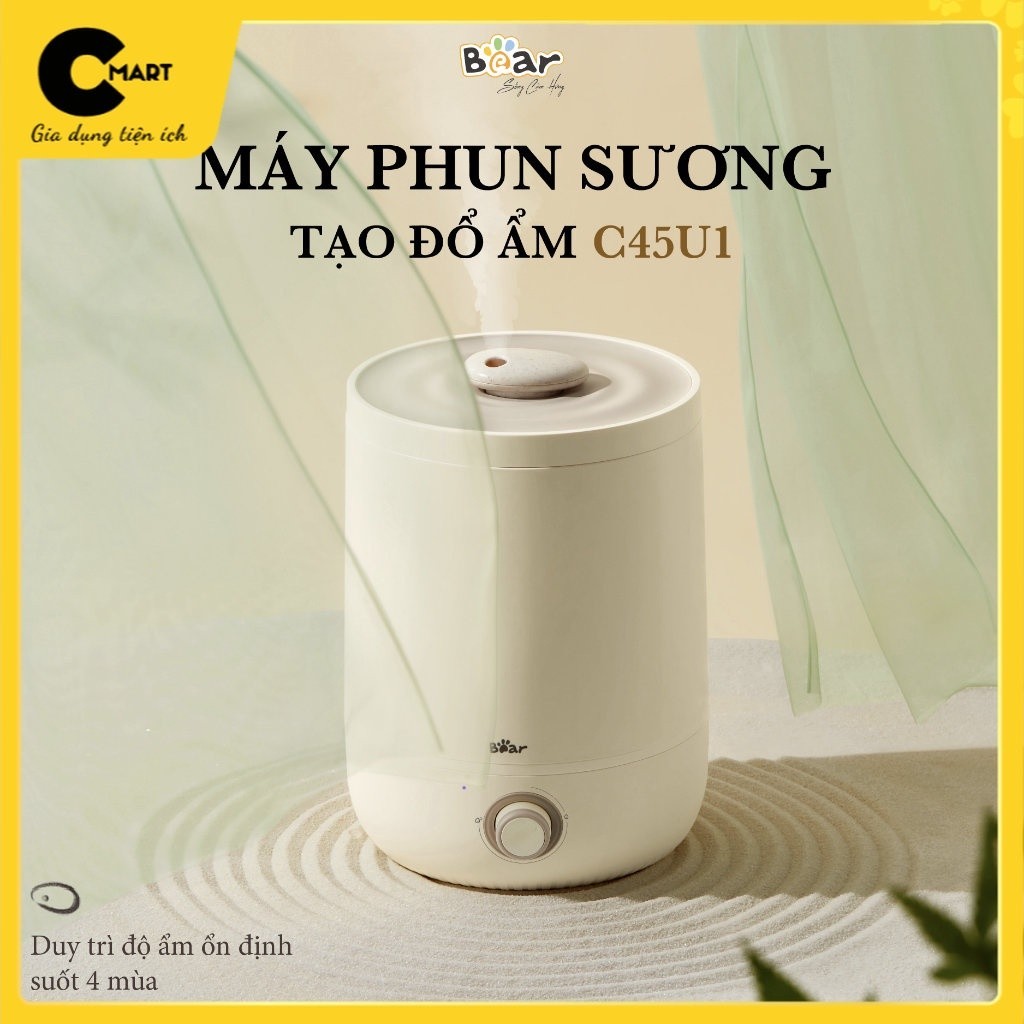 Máy phun sương bù ẩm máy khuếch tán tinh dầu 4.5L, JSQ-C45U1 tạo độ ẩm phòng B.ear [CMART GIA DỤNG TIỆN ÍCH]