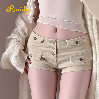 JINGSHI quần short nữ quần đùi nữ jean chic INS Fashion Korean WLK24405WD 19Z240506