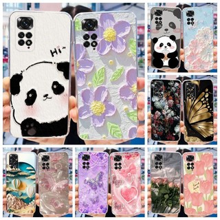 Ốp điện thoại TPU silicon mềm hình gấu trúc dễ thương cho Xiaomi Redmi Note 11 11s Note 11 Pro 4G Redmi Note11 Note11s 11Pro 4G 5G toàn cầu