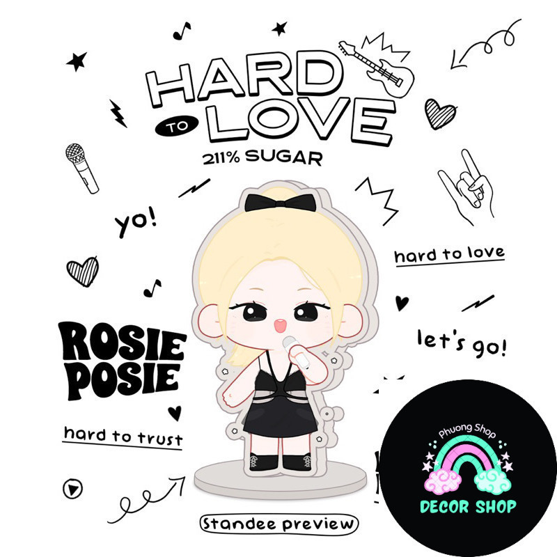 211% sugar | STANDEE & KEYRING ROSÉ HARD TO LOVE IN HANOI
