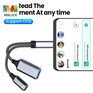 Bộ chuyển đổi mmluck 2 trong 1 type-c sang usb, bộ chuyển đổi điện thoại cáp usb 3.0 usb c otg type c, bộ chuyển đổi cáp sạc dữ liệu bộ chia y bộ chuyển đổi sạc otg cổng sạc pd