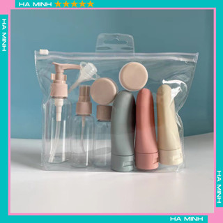 Bộ Chiết Mỹ Phẩm 11 Chi Tiết Chai Lọ Tuýp Du Lịch Nhiều Món Travel Kit