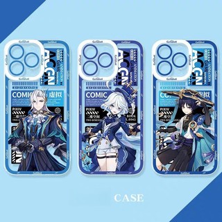 Ốp Lưng Điện Thoại Redmi 12 13C 12C 10C 9C 9C 9A 10 9 A1 K40 Note 13 12 Pro Plus Bao Genshin Impact Game Trong Suốt