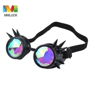 Mmluck Steampunk Kính, Willow Nail Immitated Metal Gothic Kính vạn hoa Retro, Đạo cụ phim Ống kính Kính Kính Hip Hop Cổ điển Kính vạn hoa Lễ hội âm nhạc