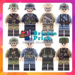 Đồ chơi lắp ráp army - minifigure lính ww2 - đồ chơi lắp ráp - brickie prick