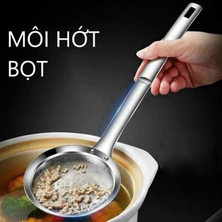  Vợt lưới lọc cặn cho dầu ăn và vớt bọt loại xịn inox 304 không hoen gỉ cao cấp 