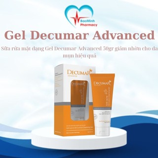 Sữa rửa mặt dạng Gel Decumar Advanced 50gr giảm nhờn cho da mụn hiệu quả