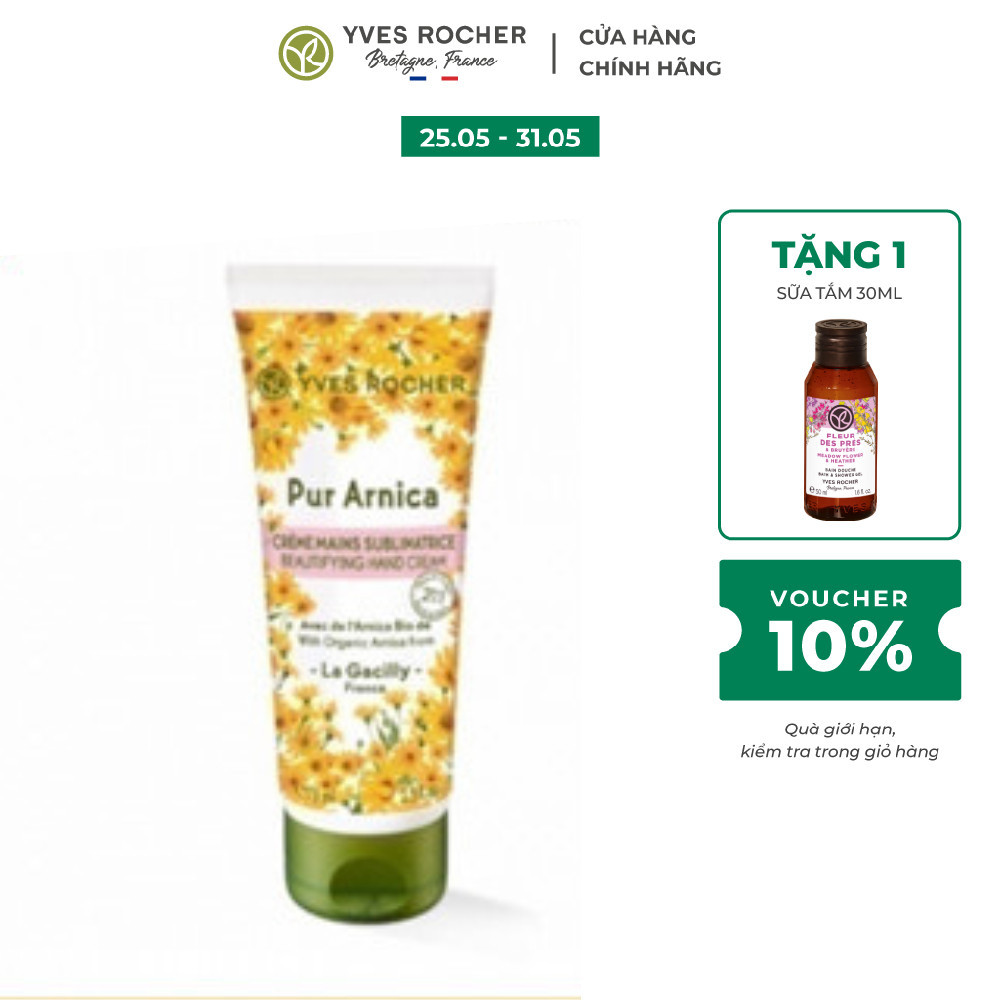 Kem dưỡng tay Yves Rocher 2 in 1 Beautifying Hand Cream - Hands and Nail 75 ml