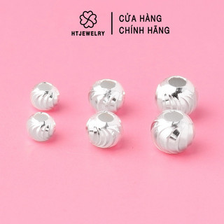 Bạc 925: charm bi phay bạc 4mm htjewelry ph948