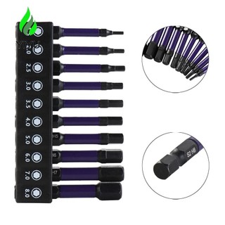 YIYU Mũi khoan cờ lê đầu lục giác, Trình điều khiển tác động Bộ chuyển đổi mở rộng trình điều khiển vít chuôi nhanh, Bộ tuốc nơ vít thép 1 / 4in S2 chuyên nghiệp Giá đỡ Bit Bộ mũi khoan điện