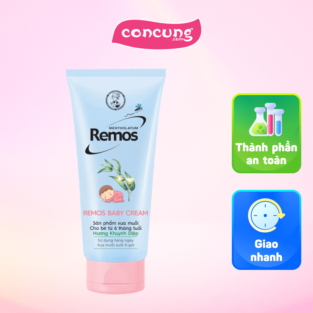 Kem chống muỗi Remos Baby 70g - Hương khuynh diệp