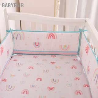 Babyfair. Nôi lót bốn mặt in hình dễ thương Mềm mại thoáng khí đệm cho trẻ sơ sinh