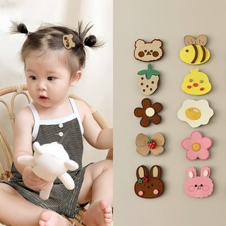 Bộ Năm Miếng Dán Tóc Thời Trang Hàn Quốc Cho Bé Gái Hoạt Hình Dễ Thương Mái Dán Tóc Phụ Kiện Tóc