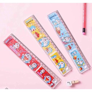 Thước kẻ xếp hình Doremon 15cm, 20cm