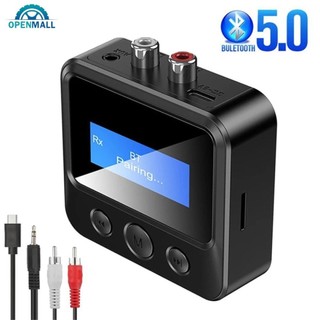 Openmall bluetooth 5.0 bộ thu phát edr bộ chuyển đổi không dây usb dongle 3.5mm aux rca home stereo car hifi audio s3y4