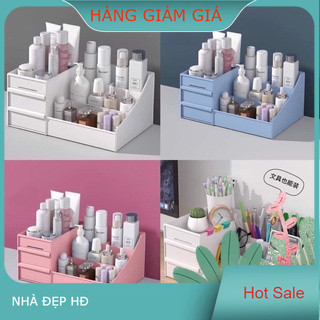 kệ để mỹ phẩm, đồ trang điểm NHỰA cao cấp CÓ NGĂN KÉO