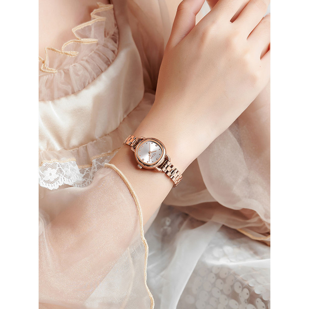 Đồng hồ Julius Nữ Sinh Viên Phong Cách Mới Đồng Hồ Tròn Nhỏ Chính Hãng Đồng Hồ Thạch Anh Chống Thấm 