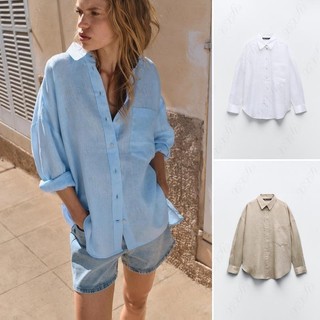   24 Mùa Hè Phong Cách Mới Phong Cách Cơ Bản Áo Sơ Mi Màu Trơn Ve Áo Dài Tay8372097 8372098 8372120