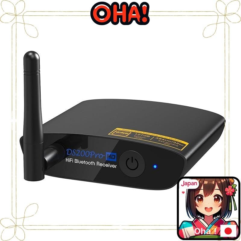 1Mii Bluetooth DAC HiFi ldac Bluetooth receiver, DA converter with 5.0 RCA/AUX 3.5mm/optical output 