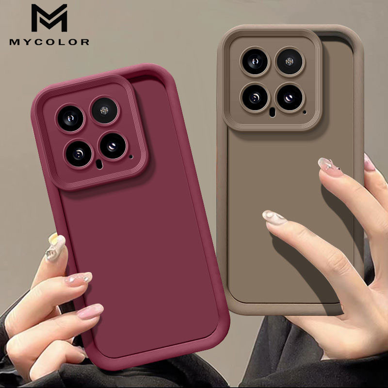 ốp lưng tpu mềm chống sốc màu trơn đơn giản cho điện thoại Cho Xiaomi xiomi Mi 14T 14 13 13T 12 12S 12T 12X 11 Lite 9T 9 Pro Civi 2 5G 4G 2024