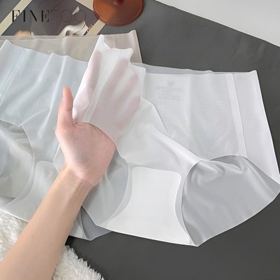 Finetoo Ice Silk Quần Lót Nữ Thoải Mái Liền Mạch Quần Lót Thoáng Khí Tóm Tắt 5A Đồ Lót Kháng Khuẩn