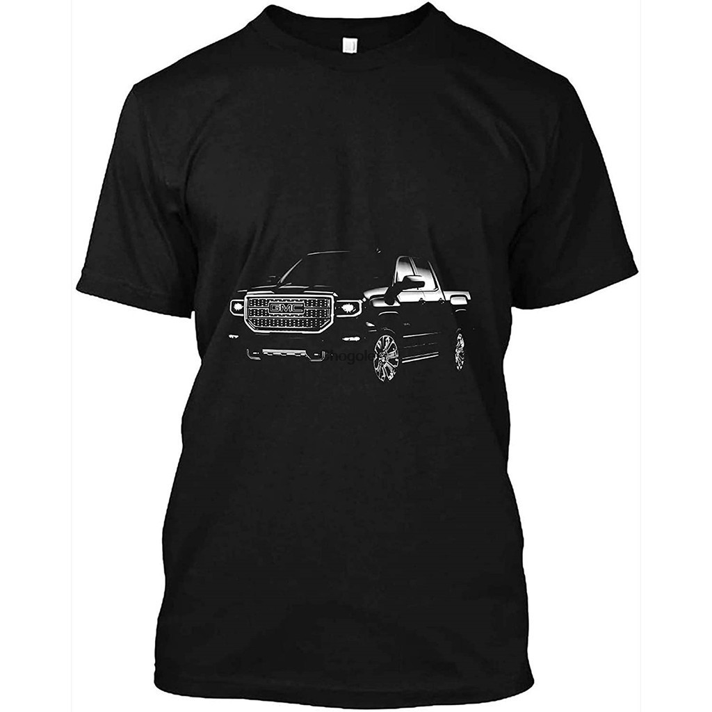 Gmc Xe Tải Gmc Sierra Denali Đơn Giản Áo Cho Nam Top Nam Cotton Áo DMN Tee Đen