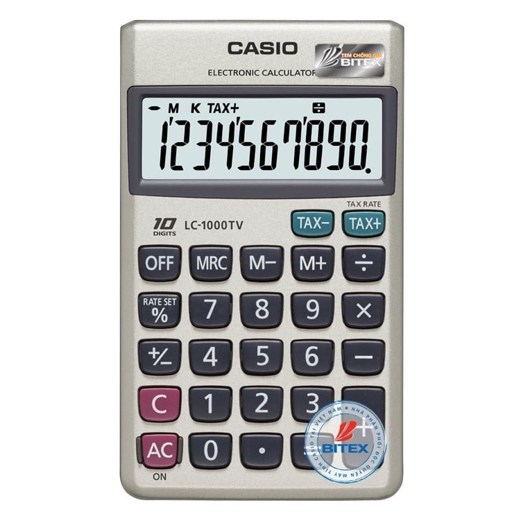 Máy Tính Casio LC1000TV - W-DP