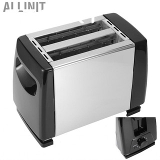 Allinit 650-850W Automatic Bread Toaster Baking Breakfast Machine Stainless Steel 2 Cooking EU Plug 220 - 240V