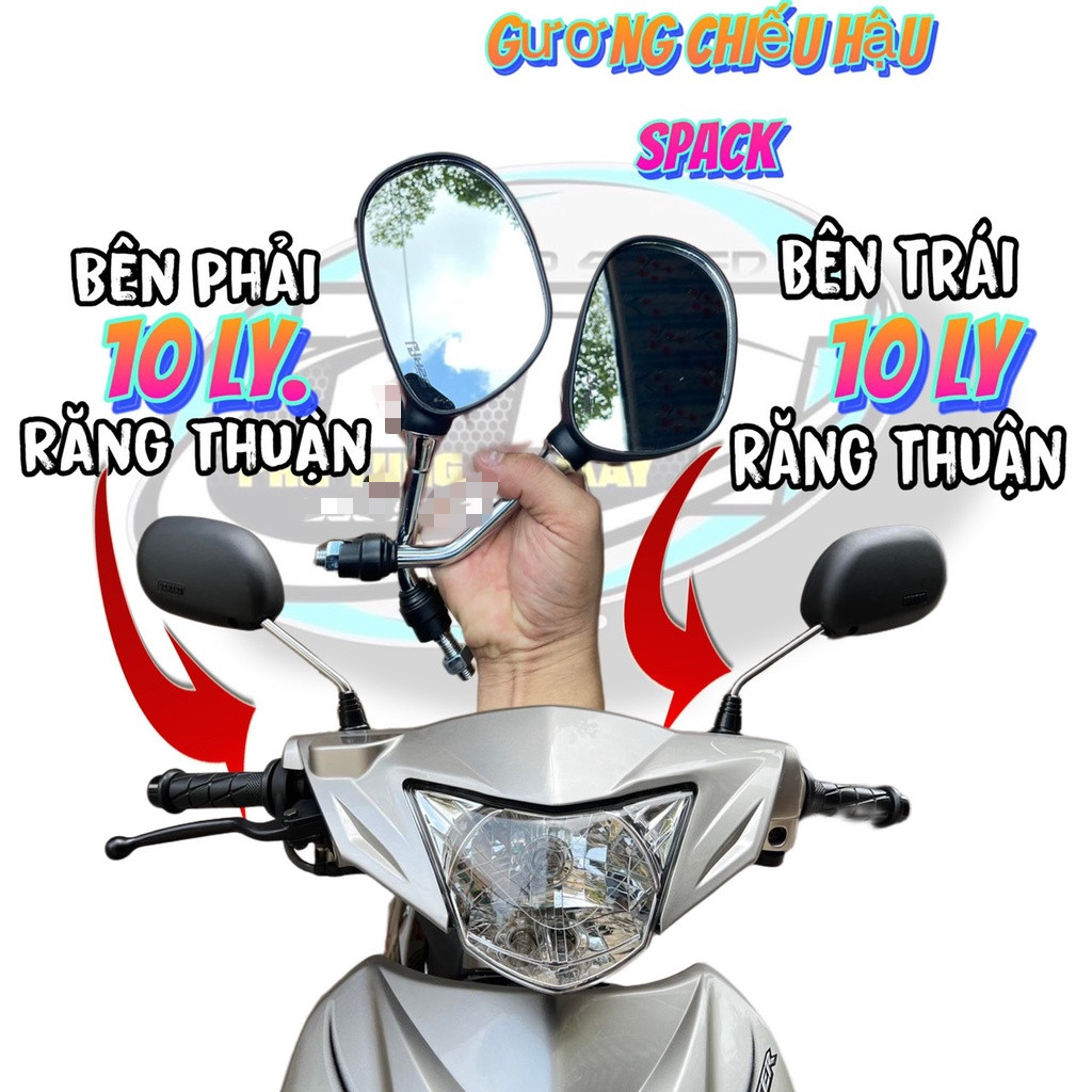 [ KÍNH / GƯƠNG / KIẾNG ] kính spack h2c gương chiếu hậu xe máy