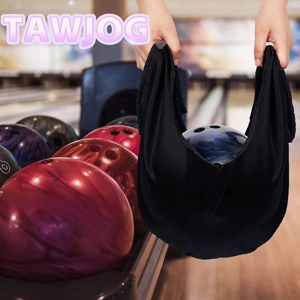 Túi đựng Bowling TAWJOG, Phụ kiện Bowling Túi làm sạch bóng Bowling có độ đàn hồi cao, Túi đựng đồ b