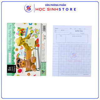  Combo 2 Tệp  20 Tờ Tệp  Giấy Kiểm Tra Dana Định Lượng 100gms  5 Ô Ly  4 Ô Ly  - VPP Học Sinh Store 