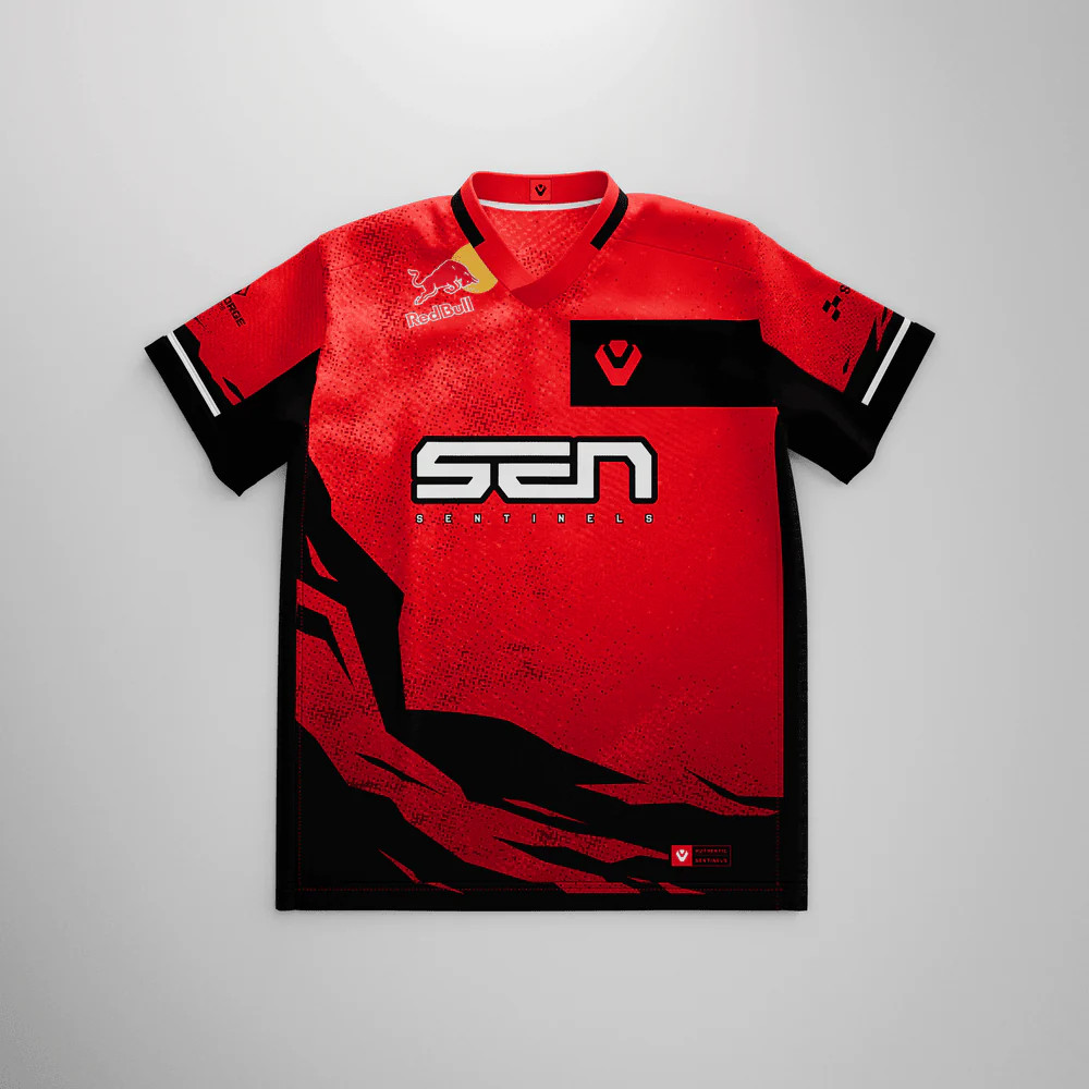 Sen RIVALS PRO JERSEY 2025. Valorant VCT Team Đồng phục Sentinels Áo thun thể thao điện tử, Áo ngắn 