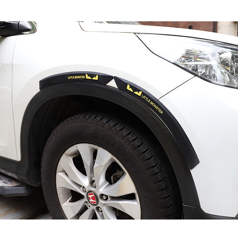 Set 2 Miếng Dán Viền Bánh Xe Ô Tô Chống Trầy Xước Chống Va Chạm, Dải Chống Va Chạm Cản Trước Và Sau Xe Ô Tô