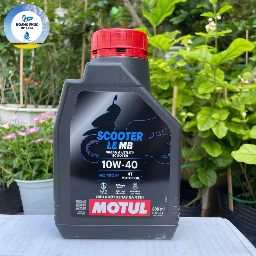 Nhớt Motul Xe Tay Ga Motul Scooter LE 4T 10W40 800ml Màu Xanh Dương Mẫu Mới Chính Hãng Motul VN