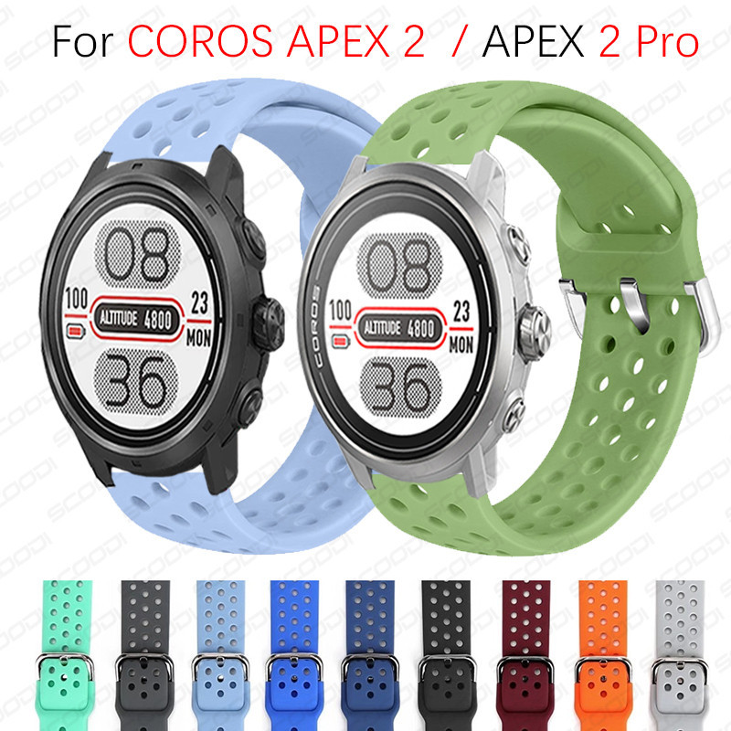 Dây đeo đồng hồ silicon 22mm cho COROS APEX 2 Pro / Coros Apex 2 Dây đeo đồng hồ thông minh Vòng đeo