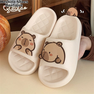 Dép bệt capybara trang trí dễ thương dành cho nữ Dép đế mềm thông thường EVA