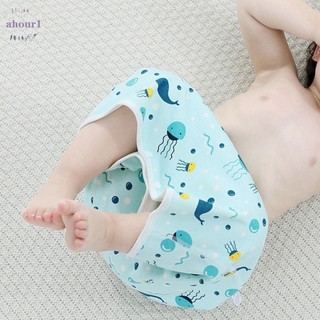 Ahour1 váy tã cho bé ngủ trẻ em dễ thương chống thấm nước cotton gấu sóng mây hoa tã